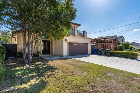 6522 N Golden West Ave — front walk and driveway