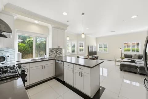 6522 N Golden West Ave — kitchen toward the living room