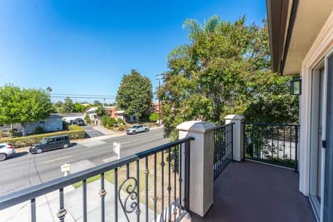 6522 N Golden West Ave — front balcony
