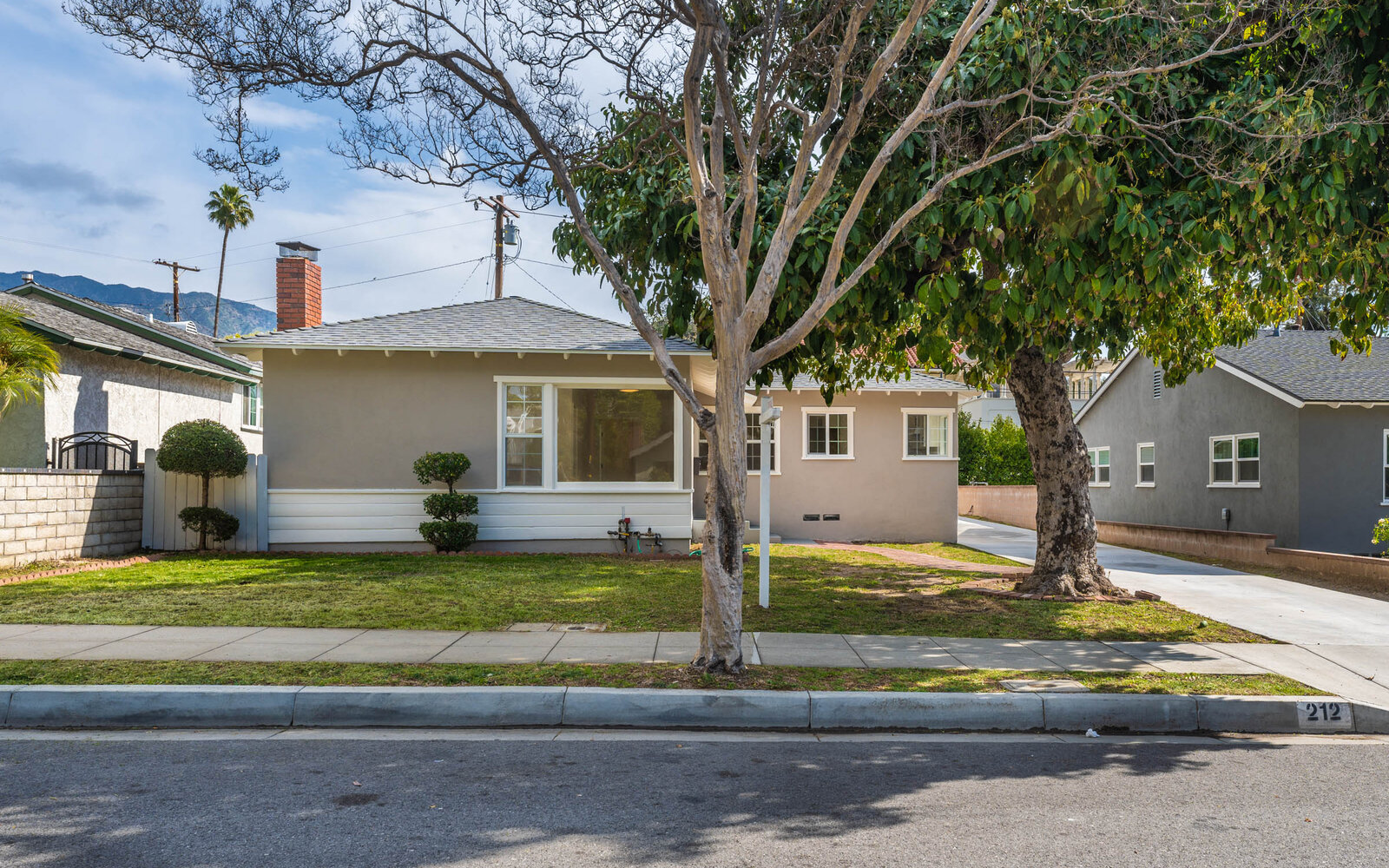 Monrovia single-story pool home with minimalist remodel